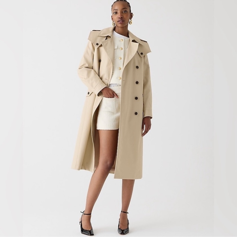 J. Crew Tan Trench Coat - Picture 2 of 8